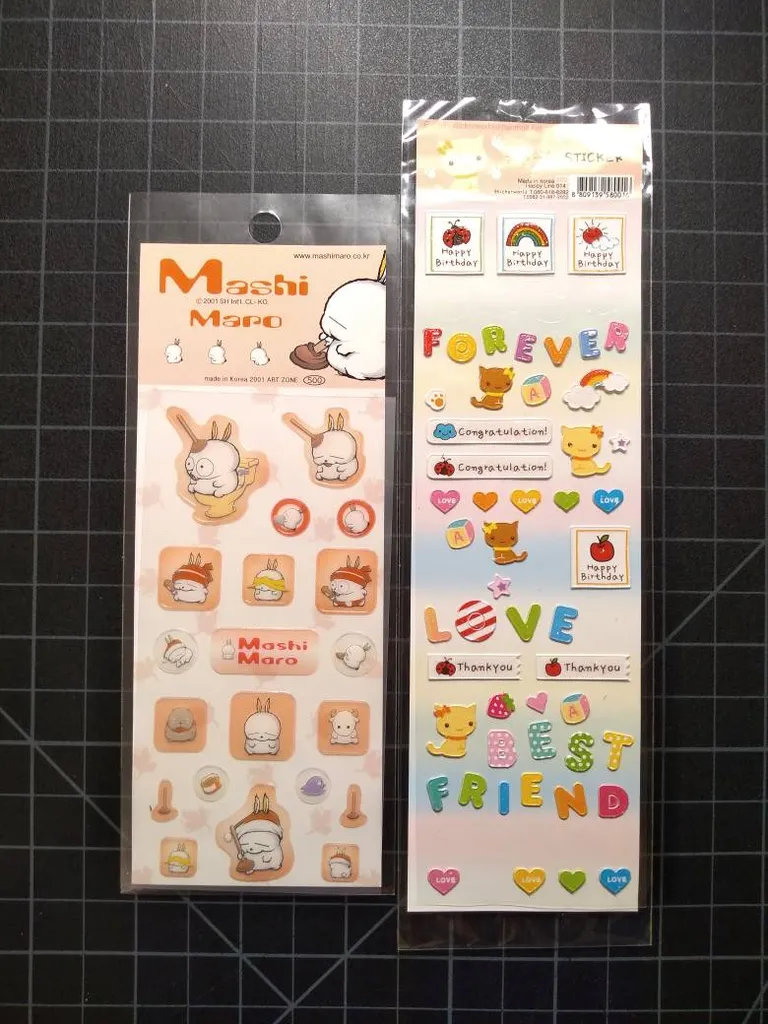 Mashi Maro + Cute Cat Korean Flat Stickers photo 1