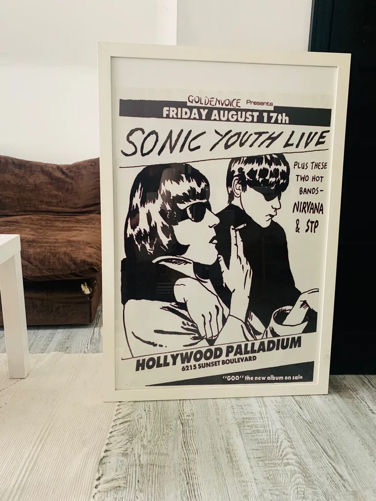Sonic Youth Poster & Ikea Frame photo 1