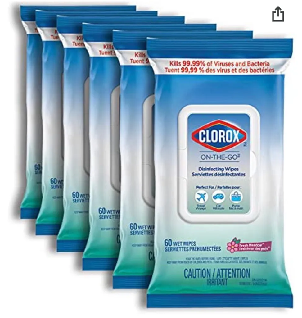 New Clorox 60 Pack Wetwipes X6 photo 1