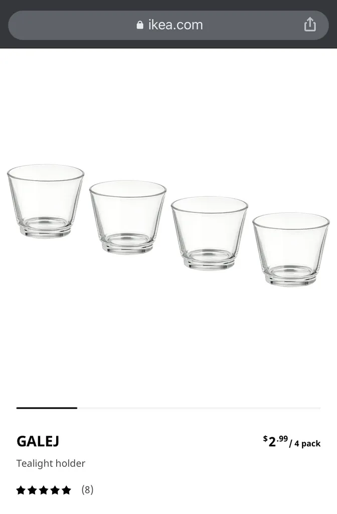 Ikea Galej Tea Light Holders - Lot Of 75-80 photo 1