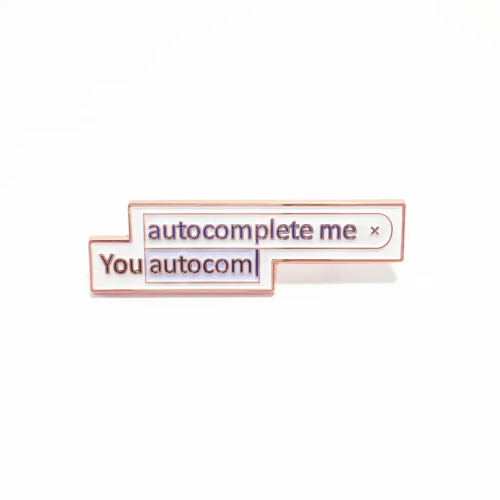 YOU AUTOCOMPLETE ME pin photo 1