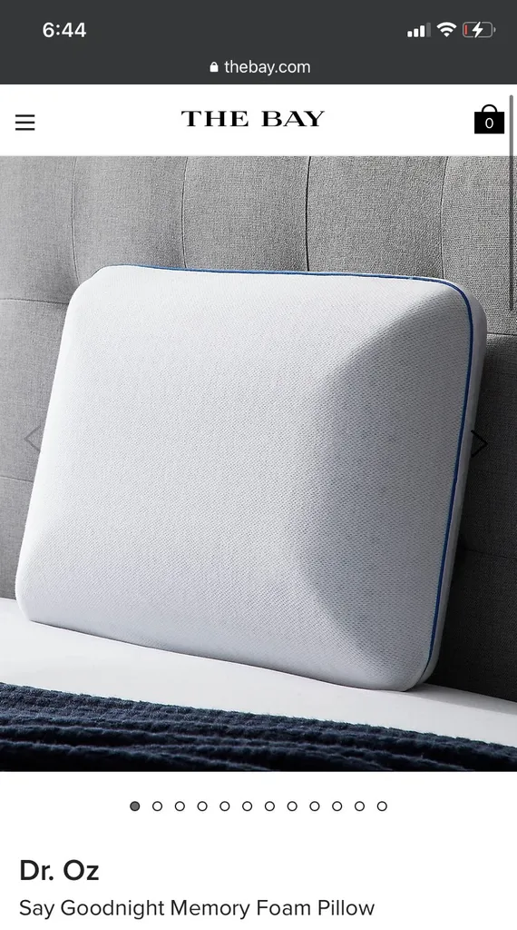 Almost New Dr Oz Memory Foam pillow photo 1