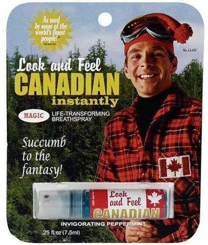 Look And Feel Canadian Instantly!  Gag Gift/ Breath Spray (Se... photo 1