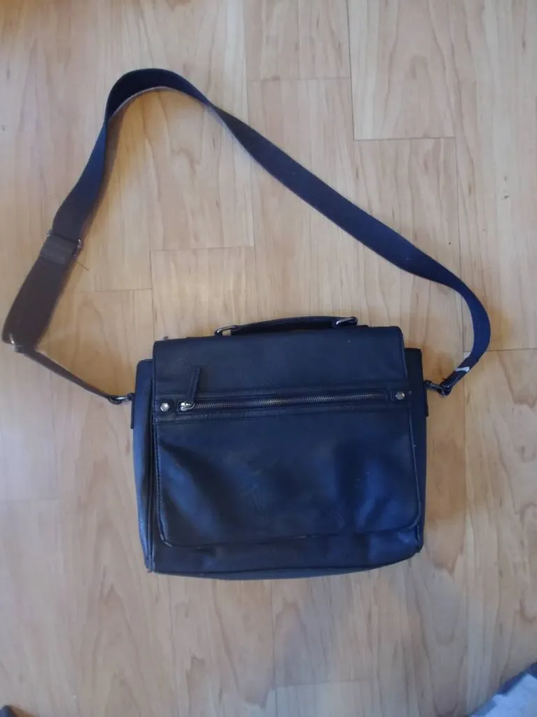 Black Faux Leather Bag photo 1