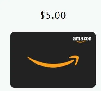 $5 USD Amazon Card photo 1