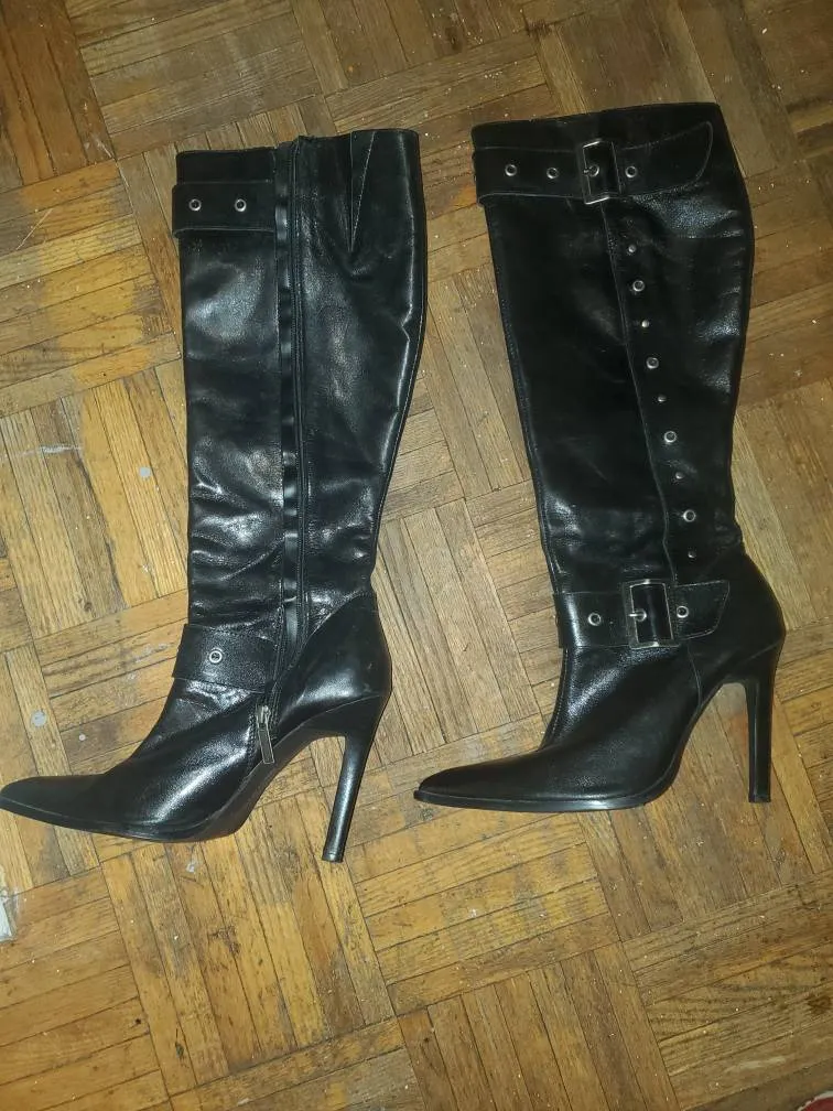 Womens Size 7 
Harley Davidson 
Leather HIGH HEEL photo 1