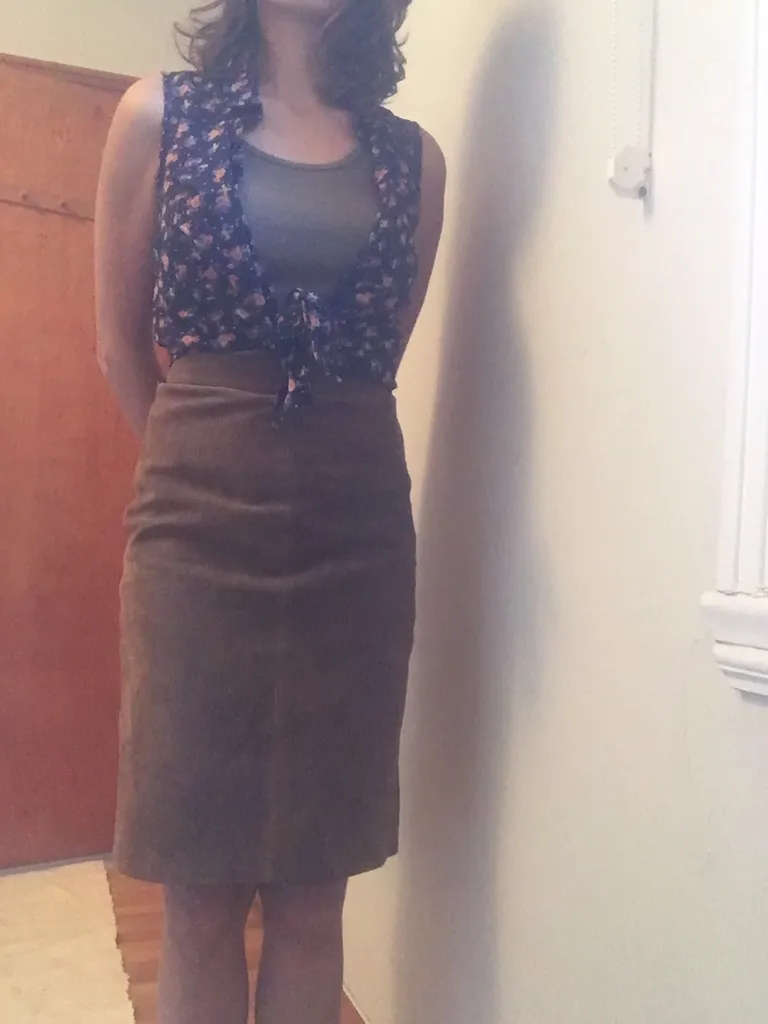 Jupe En Suede Vintage photo 1