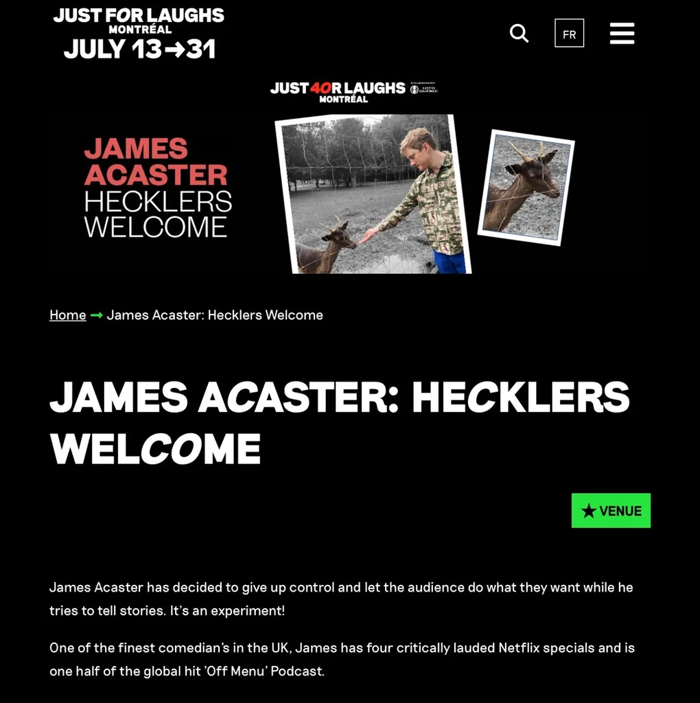 1 Ticket to (sold out!) James Acaster photo 1