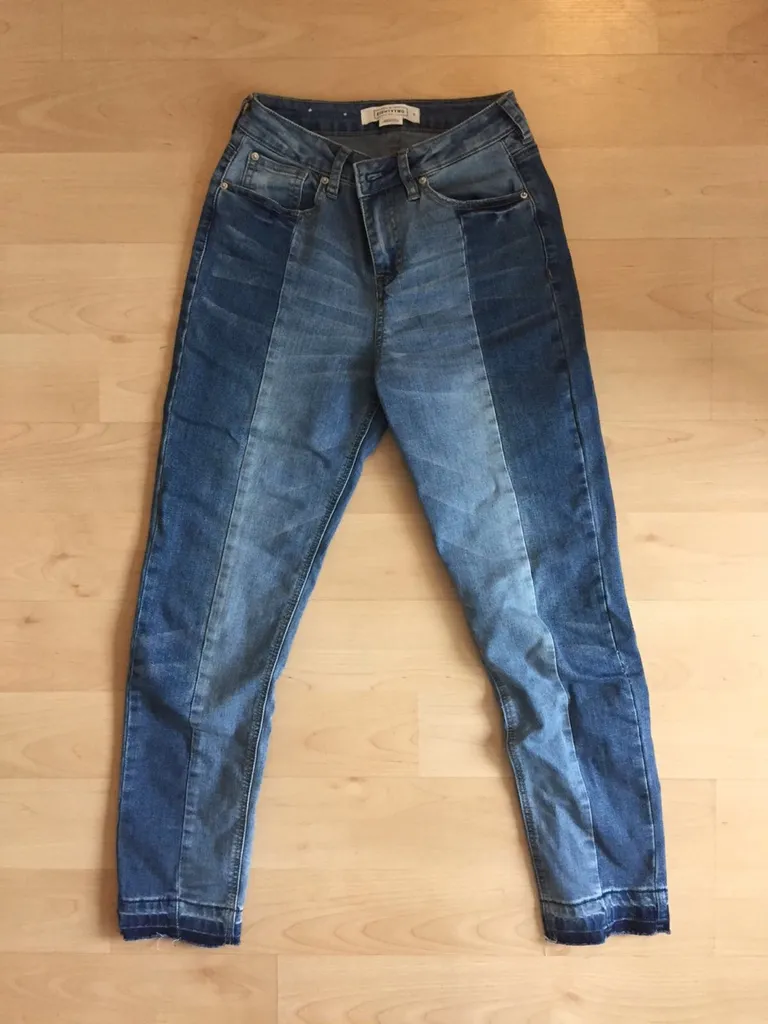Split Panel Denim Jeans photo 1