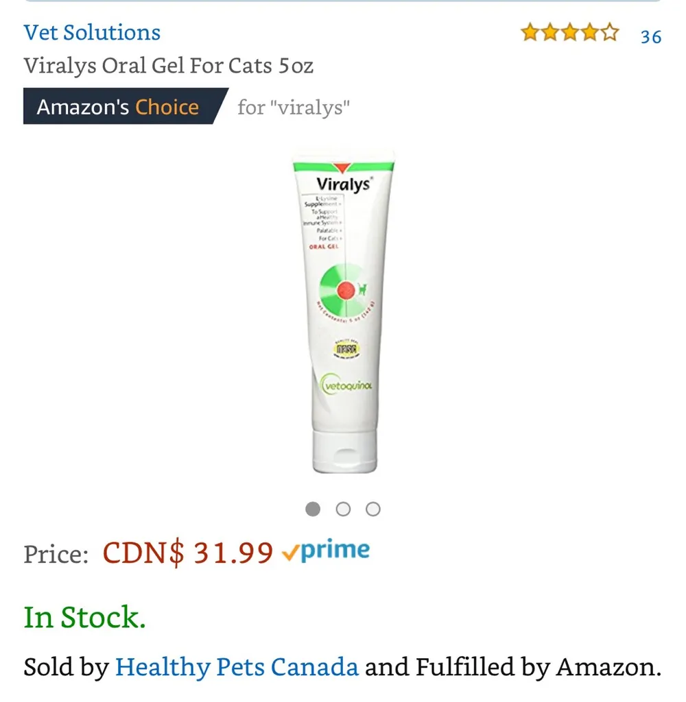 Lysine Gel For Cats photo 1