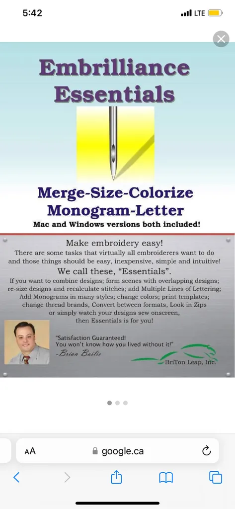 Embrilliance Essentials Software photo 1