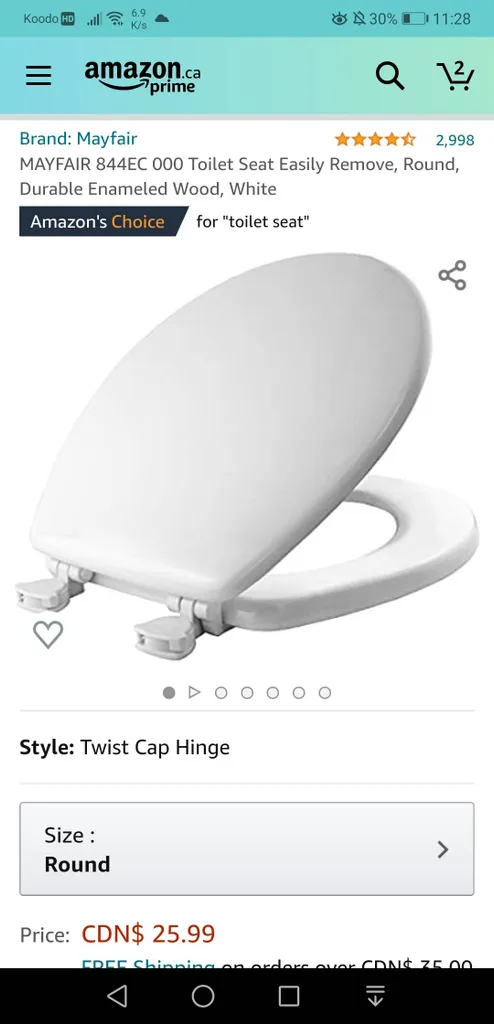 BNIB toilet Seat photo 1