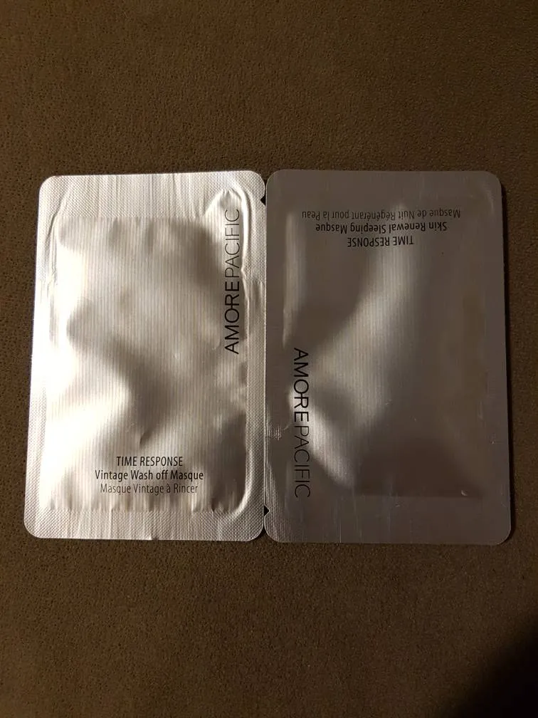 2 New Unused 3 Ml Amore Pacific Time Response Skin Renewal Sl... photo 1