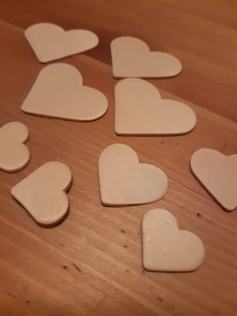 Little wood hearts for crafting photo 1