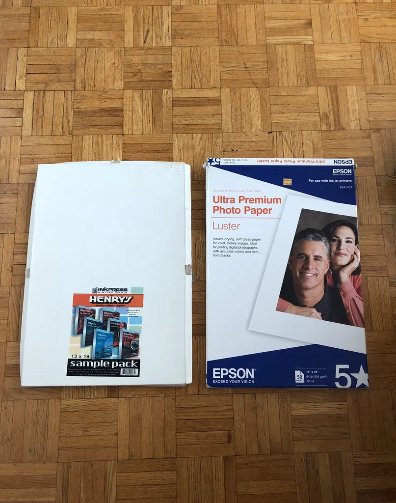 Photo Paper Luster /mix Sample Pack 13x19 photo 1