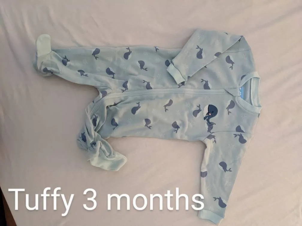 Tuffy 3 Month Footed Onesie photo 1