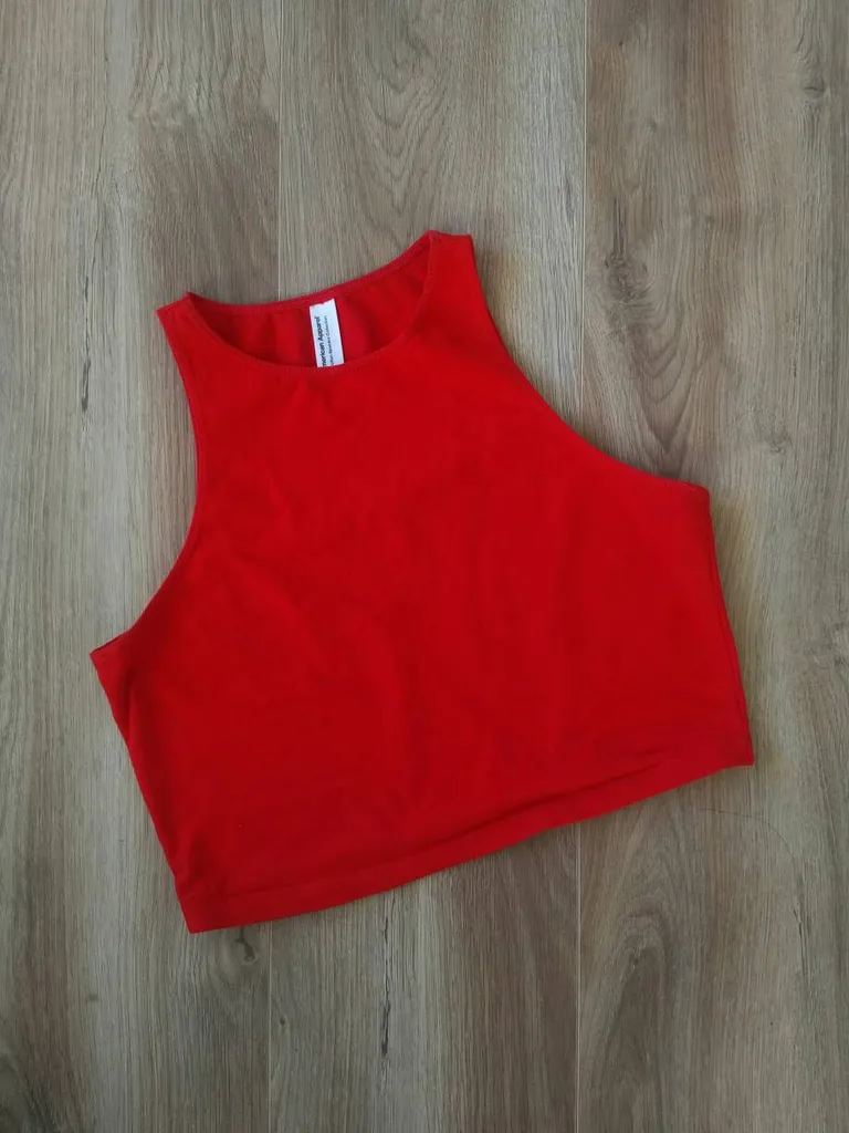 American Apparel Sleeveless Crop Top photo 1