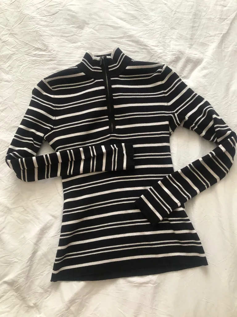 Mock Neck 1/4 Zip Sweater photo 1