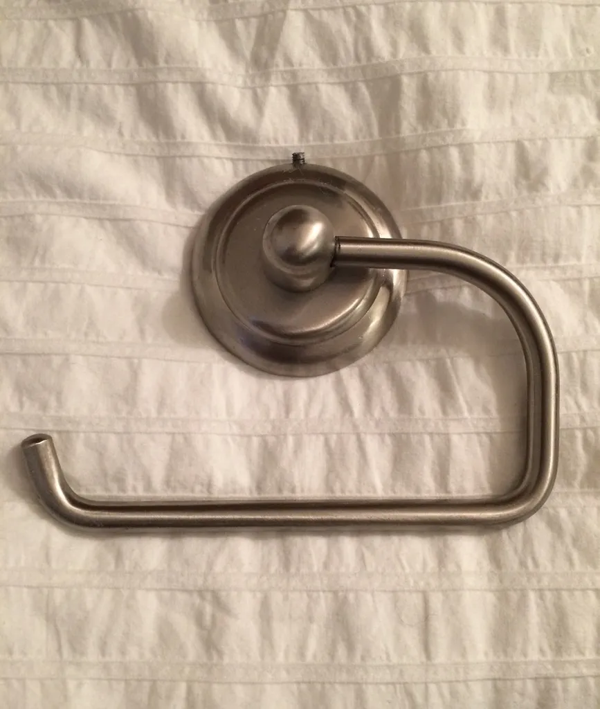 Ikea Brushed Nickle Toilet Paper Holder photo 1