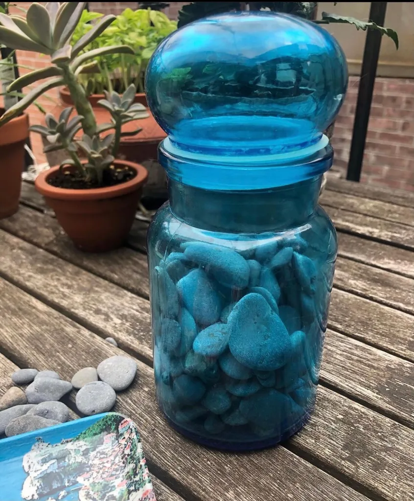 Blue Glass Jar photo 1
