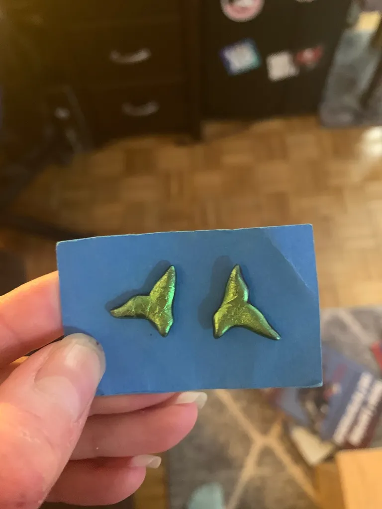 Whale Earrings photo 1