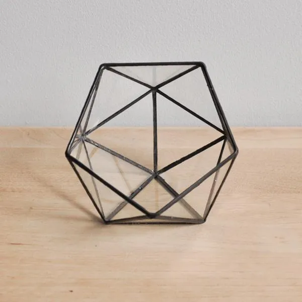 Geometric Glass Terrarium photo 1