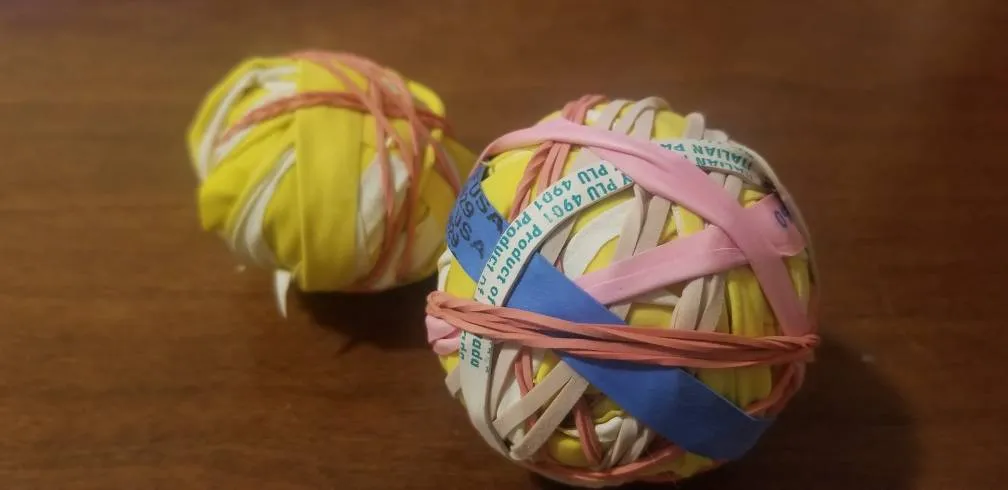 Upcycled Rubberband Balls photo 1