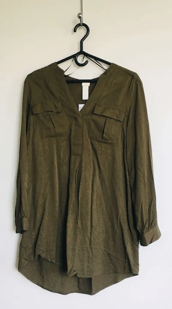 BNWT Army Green Shirtdress (M/L) photo 1