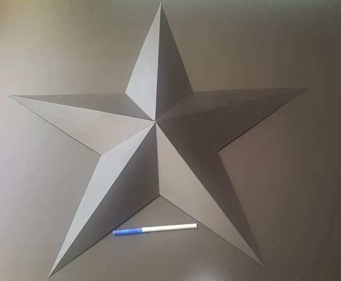 Lightweight Black Decorative Star photo 1