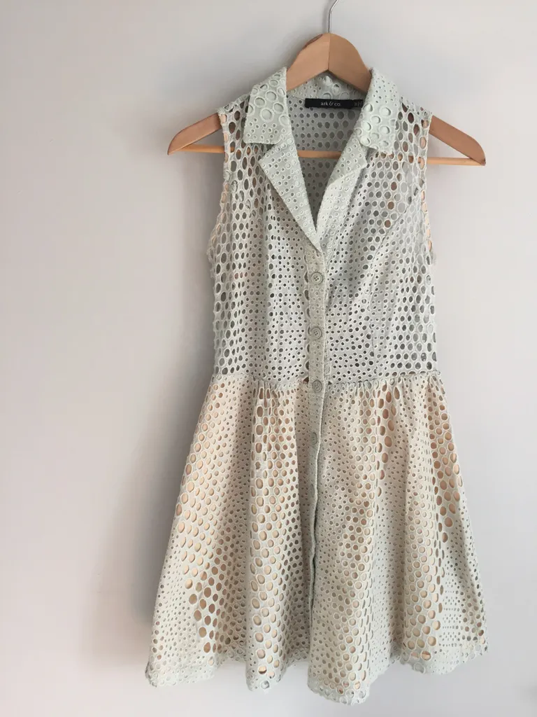 Anthropologie Ark and Co lace mini dress size med photo 1