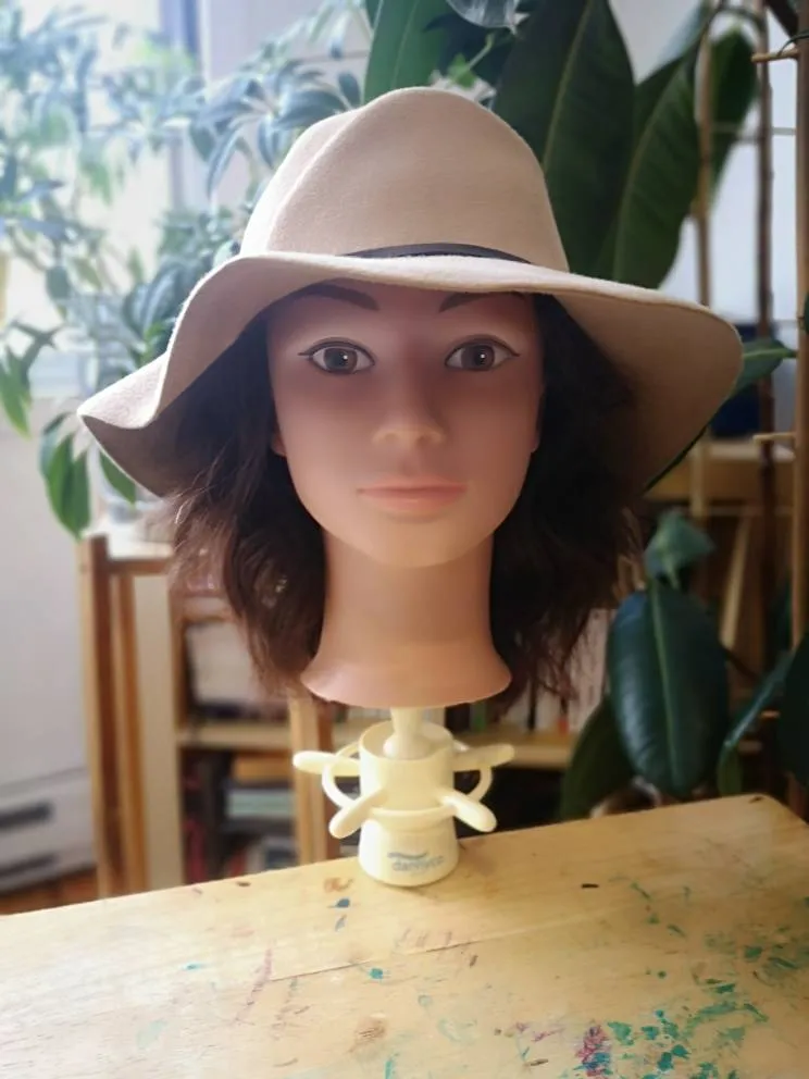 GENEVIÈVE DOSTALER | Floppy Camel Colored Hat. High Quality F... photo 1