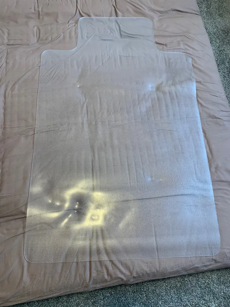 vinyl chair mat protector photo 1
