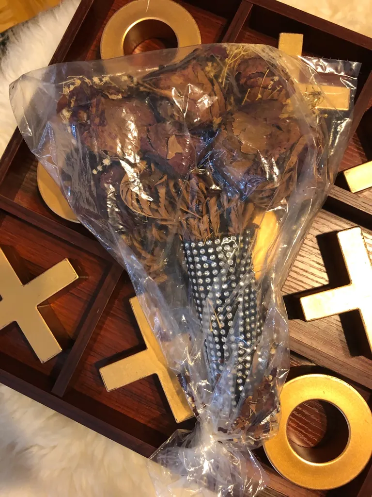 Dried Hand Tied Red Roses photo 1