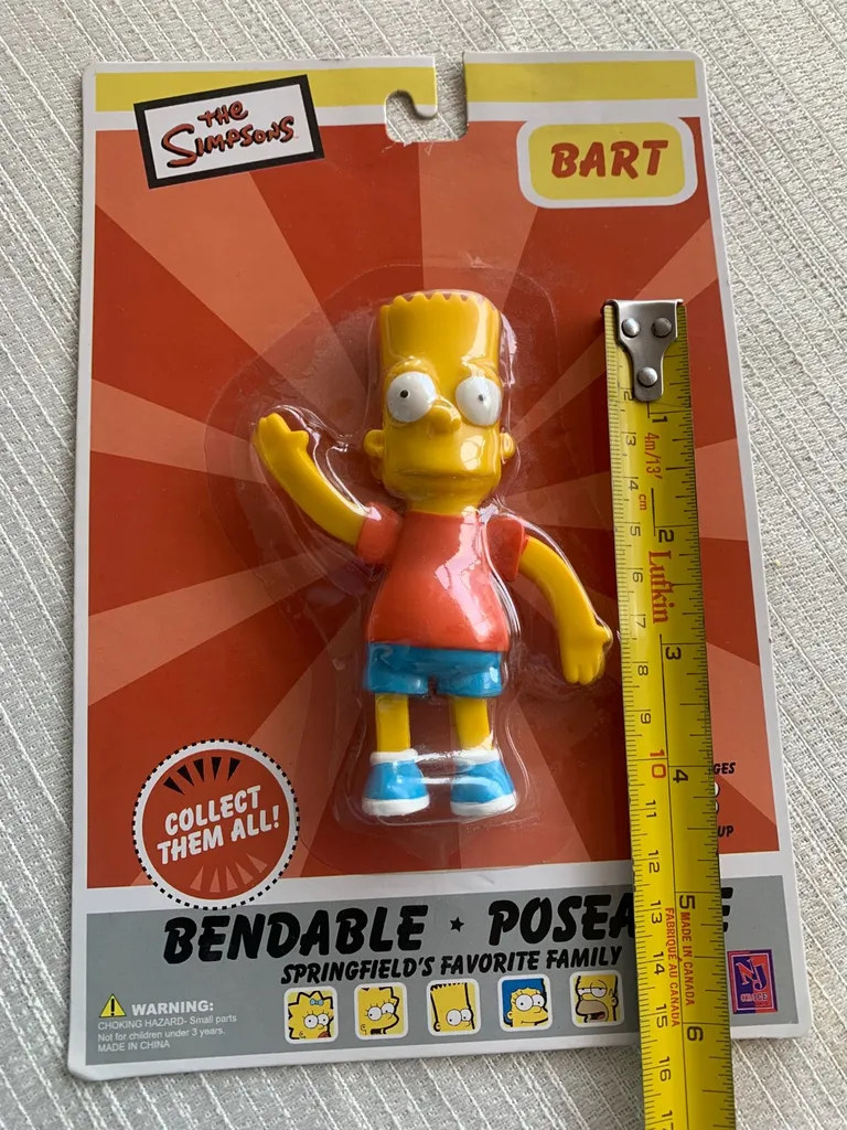 Bart Simpson Bendable Poseable Figure. Brand New In Pkg. photo 1