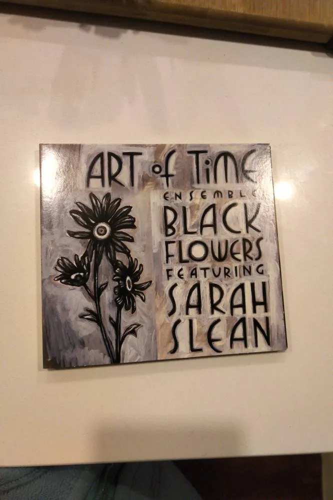 Autographed Sarah Slean Art Of Time "Black Flowers" CD Album NEW photo 1
