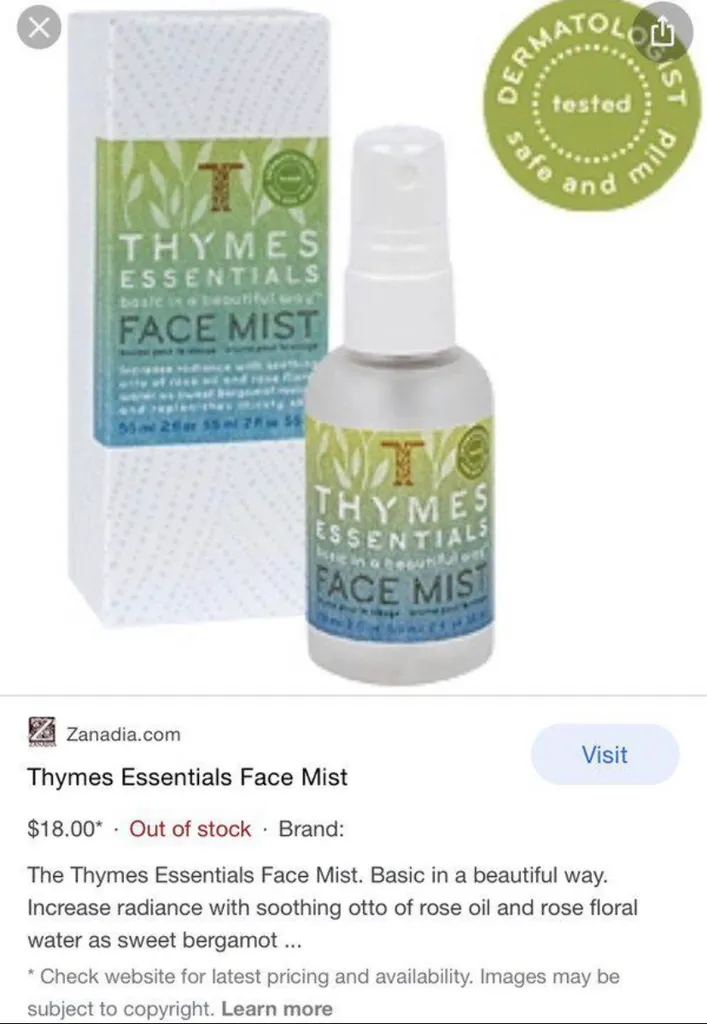 Face mist photo 1