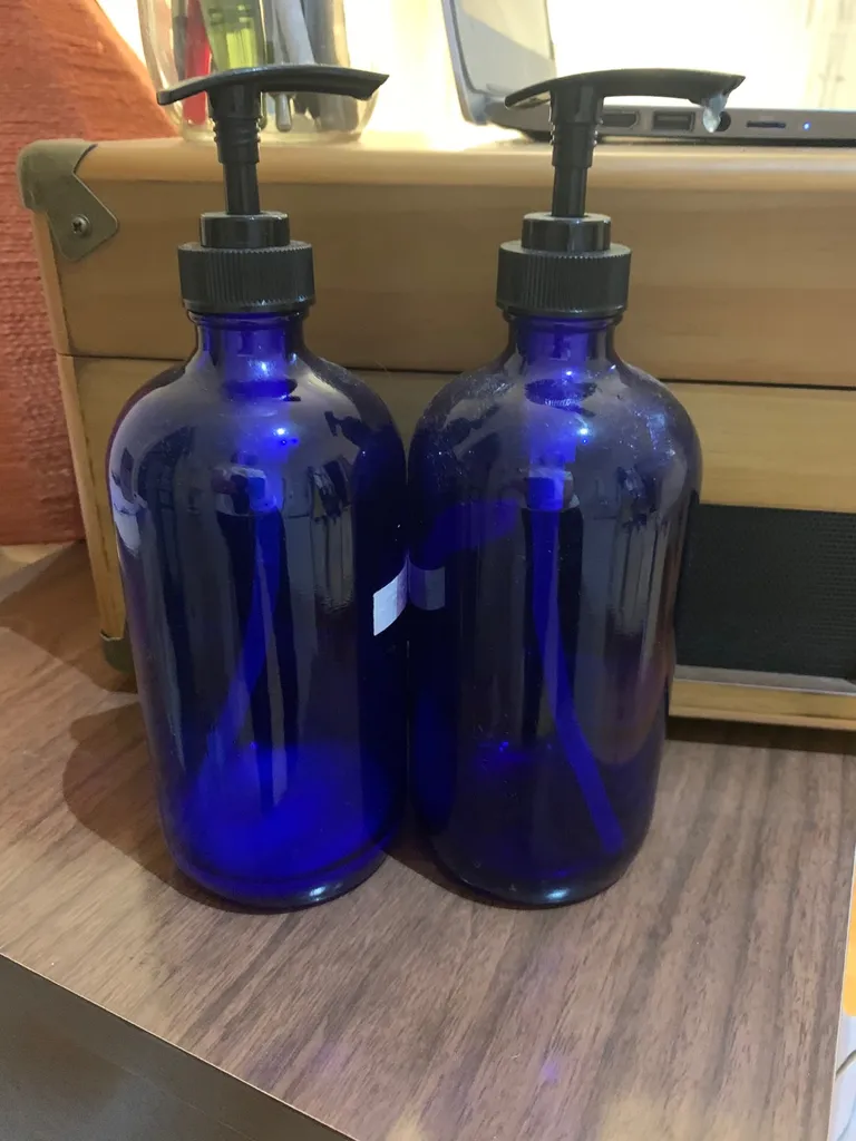 16oz Cobalt Bottles (2) photo 1
