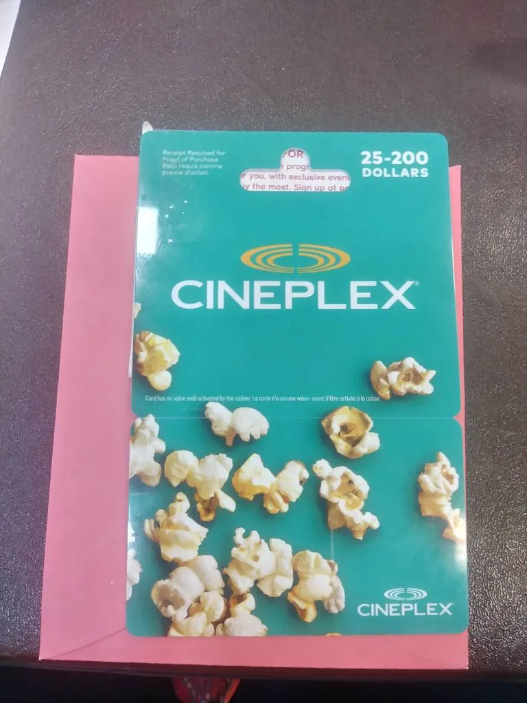$30 Cineplex GC photo 1