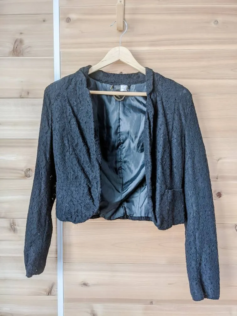 H&M Lace Blazer photo 1