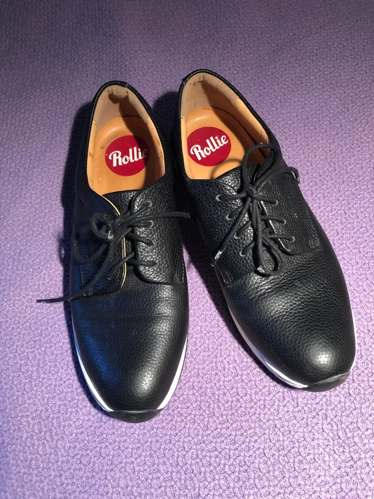 Rollie Derby Sport Super Soft Black Tumble Leather Oxfords EU... photo 1