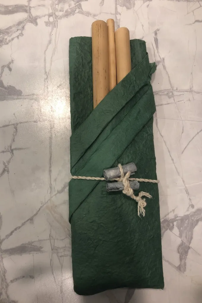 Bamboo Straw Set photo 1