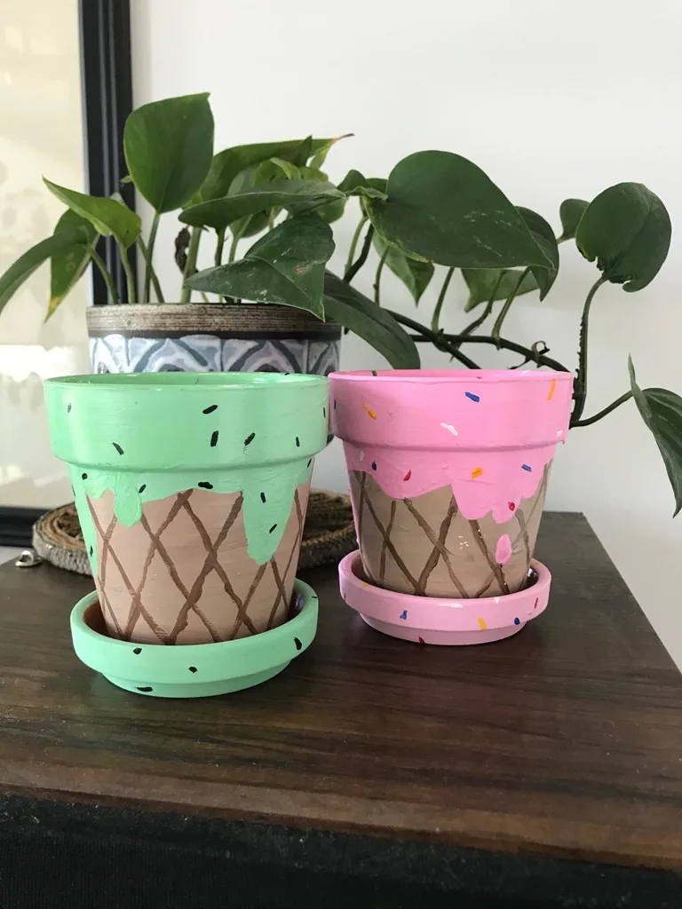 Ice Cream 🍦 Terracotta Pots photo 1