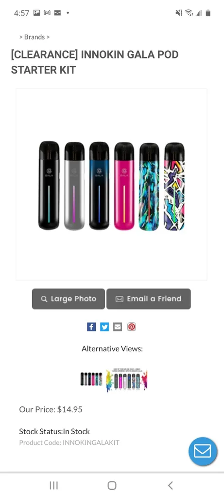 Innokin GALA - New
Vaping - Ecig photo 1