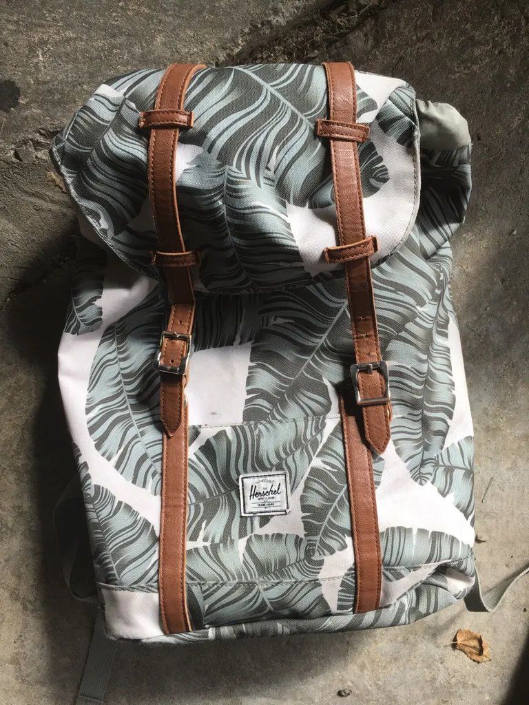 Leaf Print Hershel Bag In Rough Shape photo 1