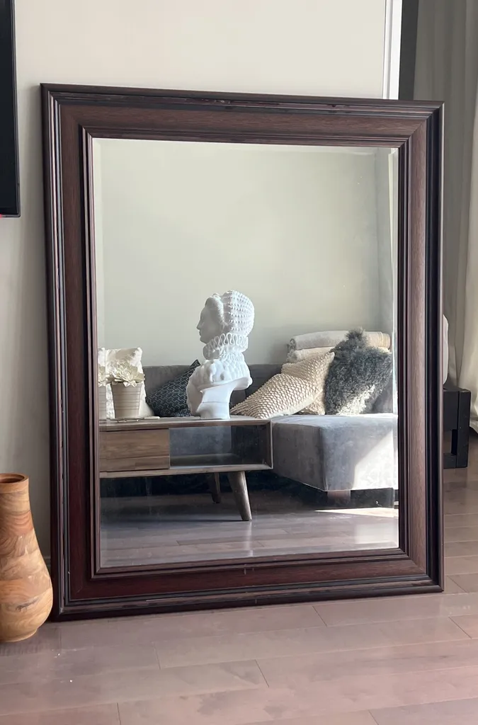 Large Wood Mirror photo 1