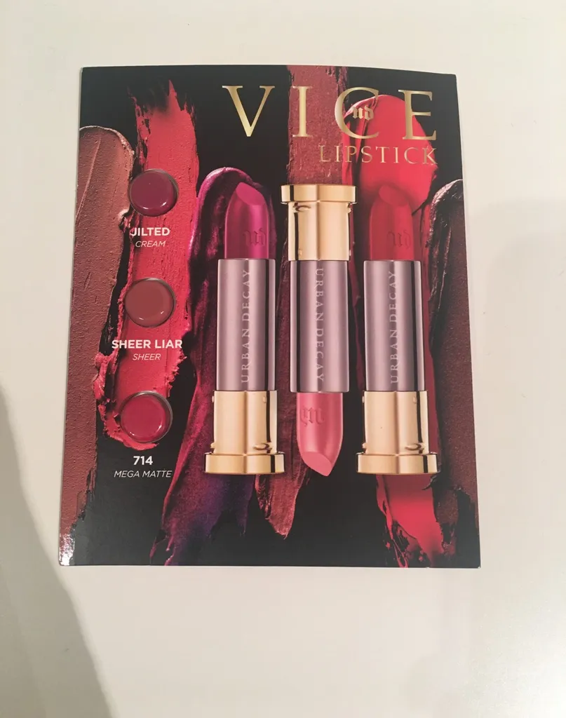 FREE - UD Vice Lipstick Samples photo 1