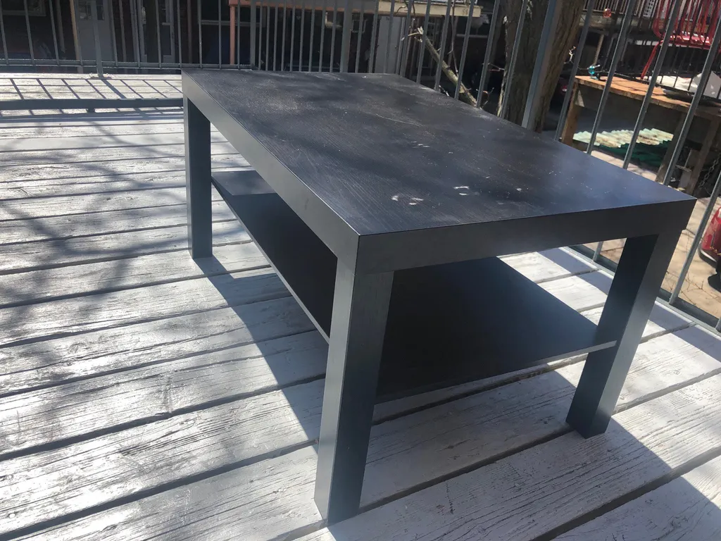 Coffee Table 2 level dark wood photo 1