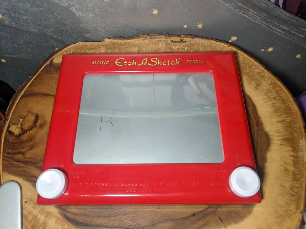 Etch A Sketch art photo 1