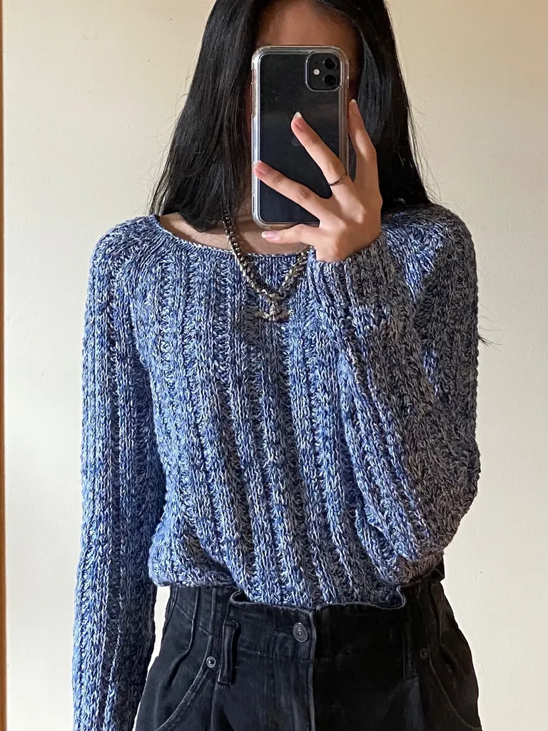 oversized knitted sweater photo 1