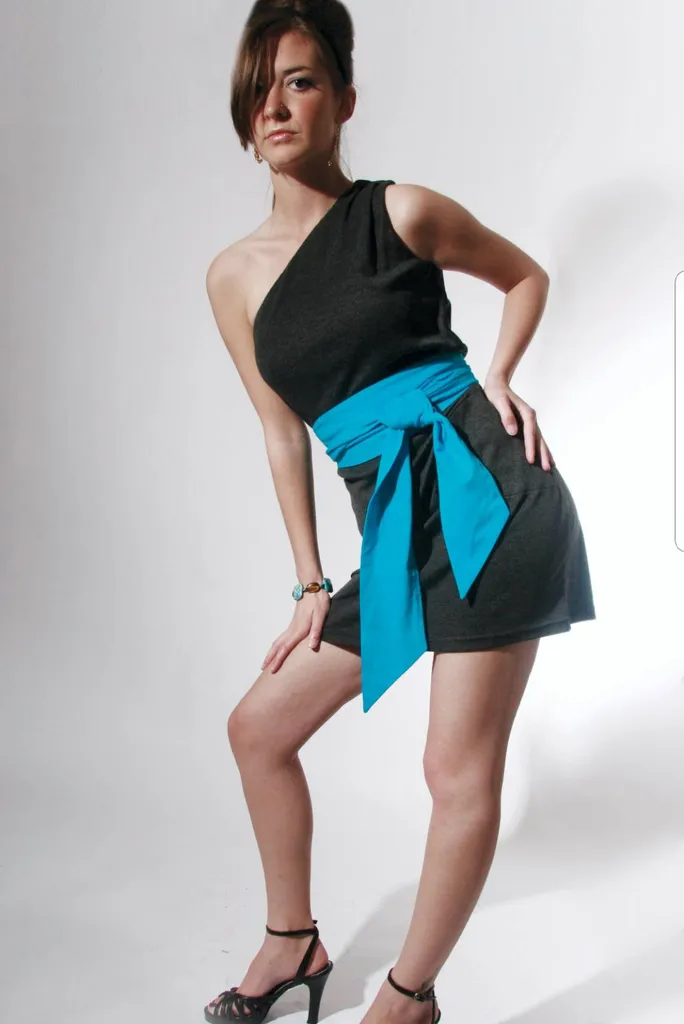 🆕 BNWT size L - Grey One Shoulder Dress (multiple sizes) photo 1